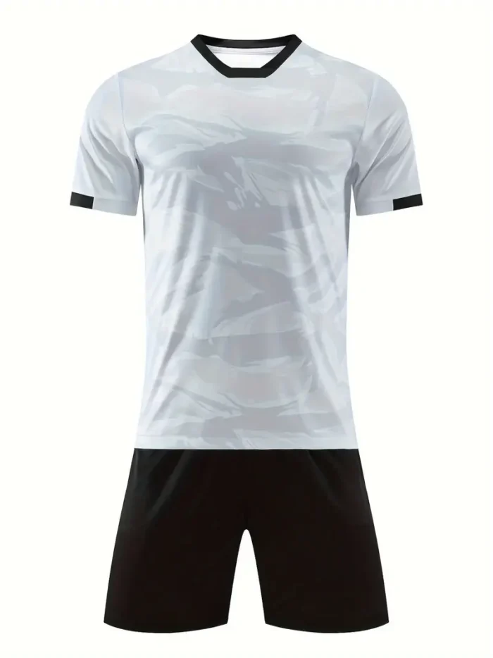 WHITE SOCCER TEAM UNIFORM SET