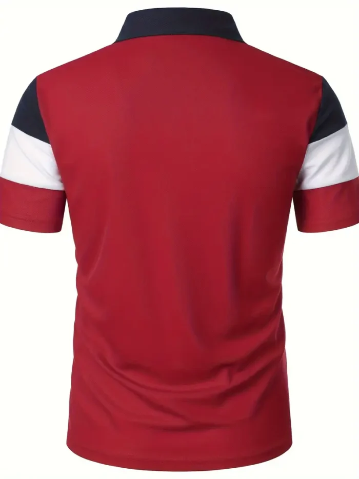RED STRIPED POLO SHIRT - Image 2
