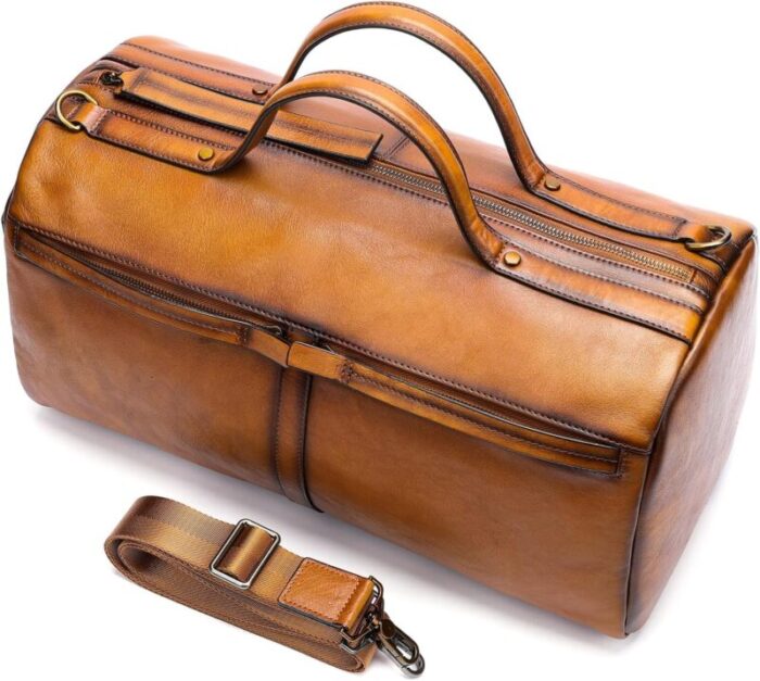 LEATHER DUFFLE BAG
