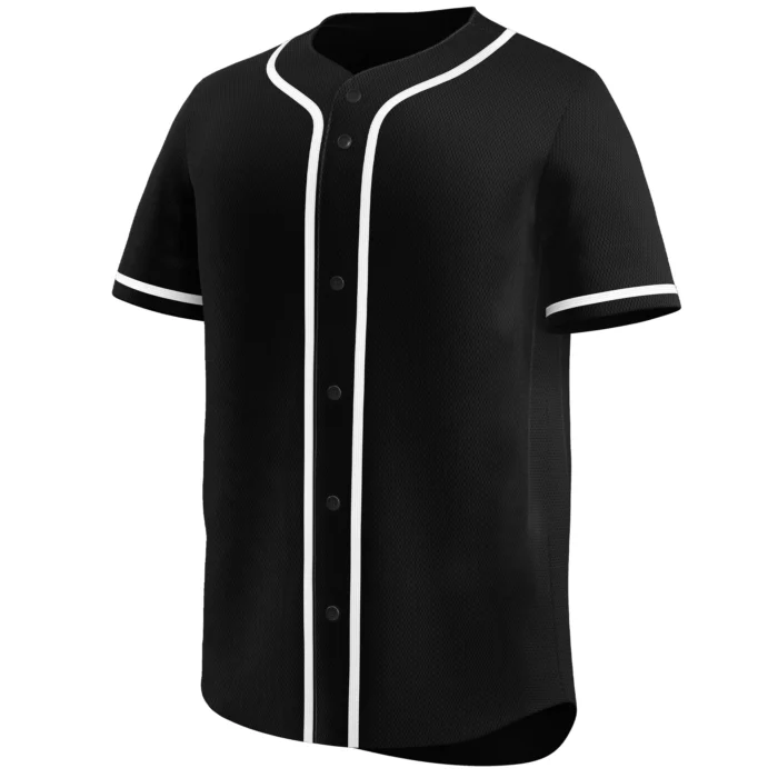 BLACK BASEBALL JERSEY