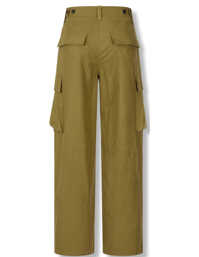 OLIVE CARGO TROUSER - Image 2