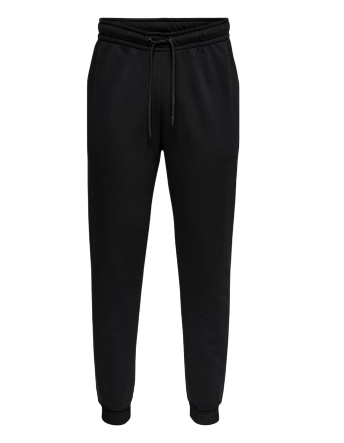 BLACK CASUAL SWEATPANTS