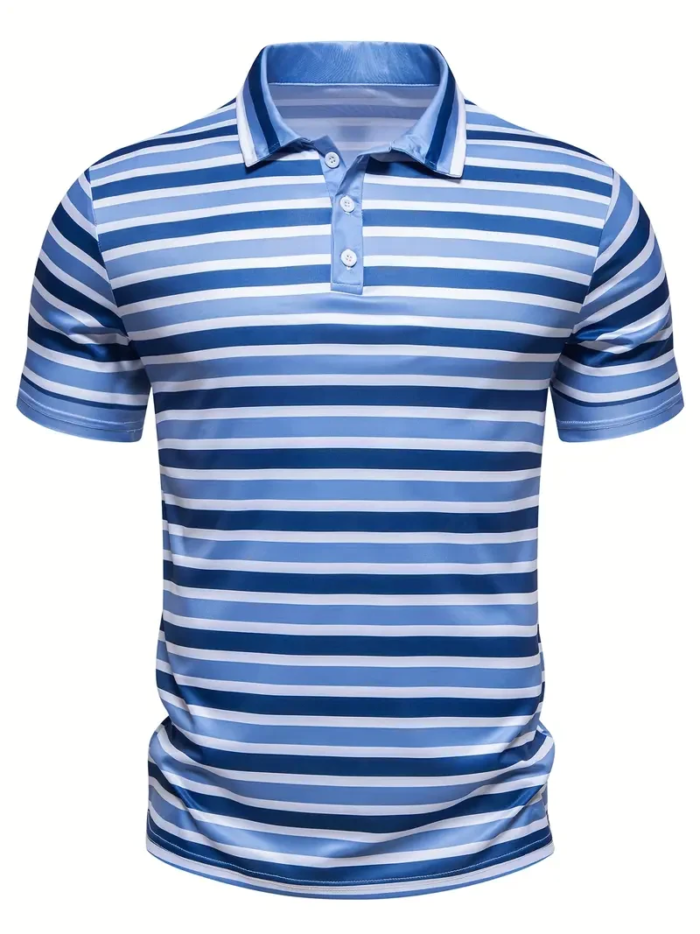BLUE STRIPED POLO